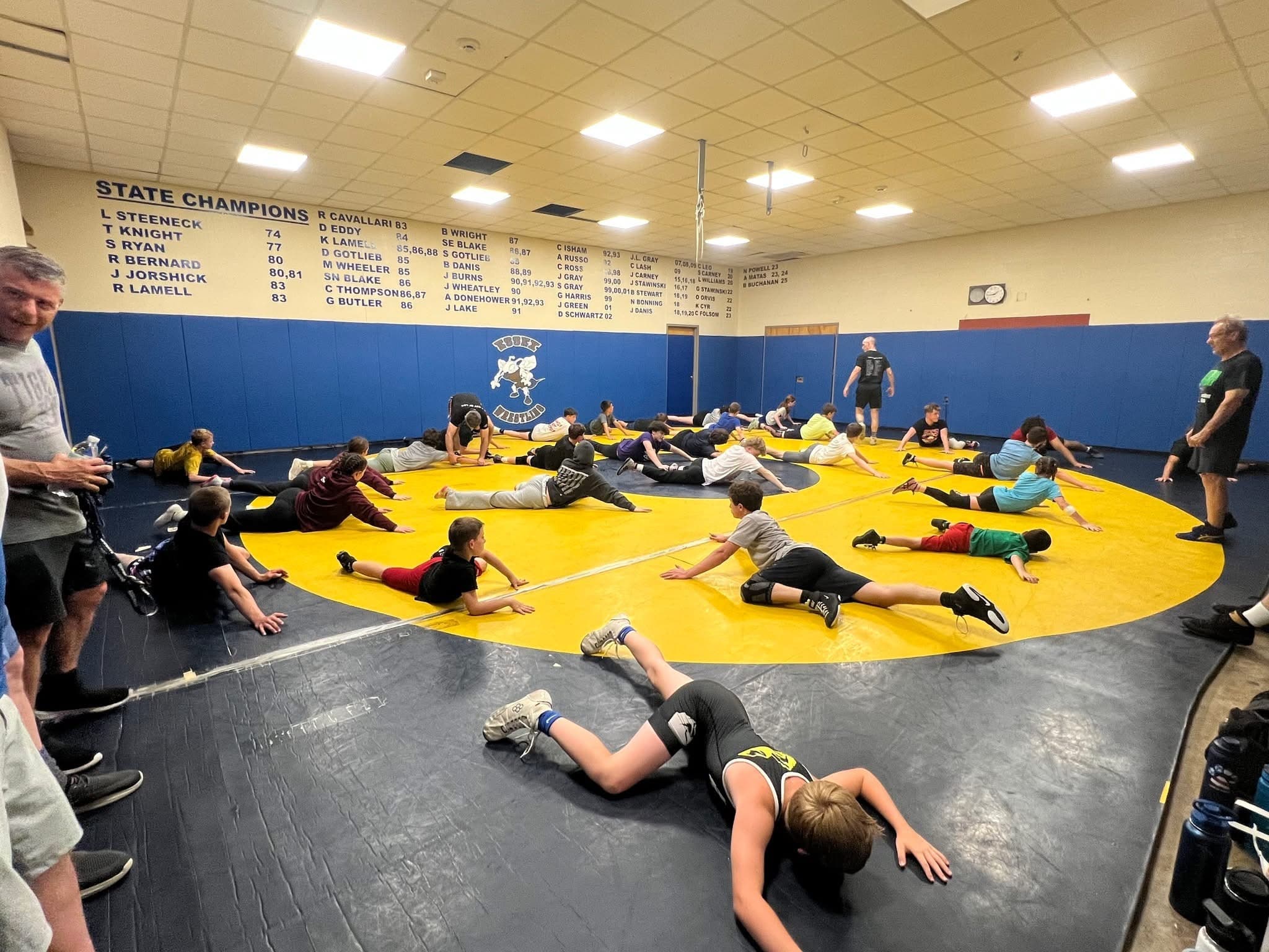 Northern Vermont Wrestling Club practice